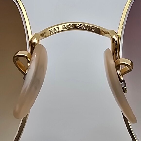 Ray-Ban RB1969 914/751 Rectangle Arista Gold Frame Brown Gradient Len Sunglasses - Picture 8 of 15